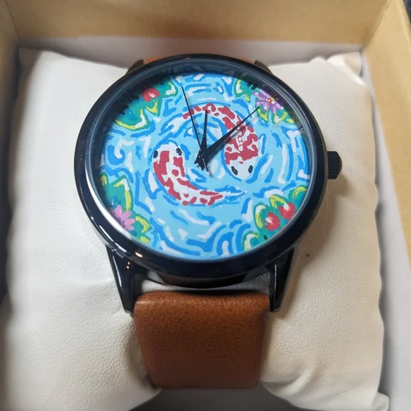 Hand painted men's watch - Picture 4 of 5